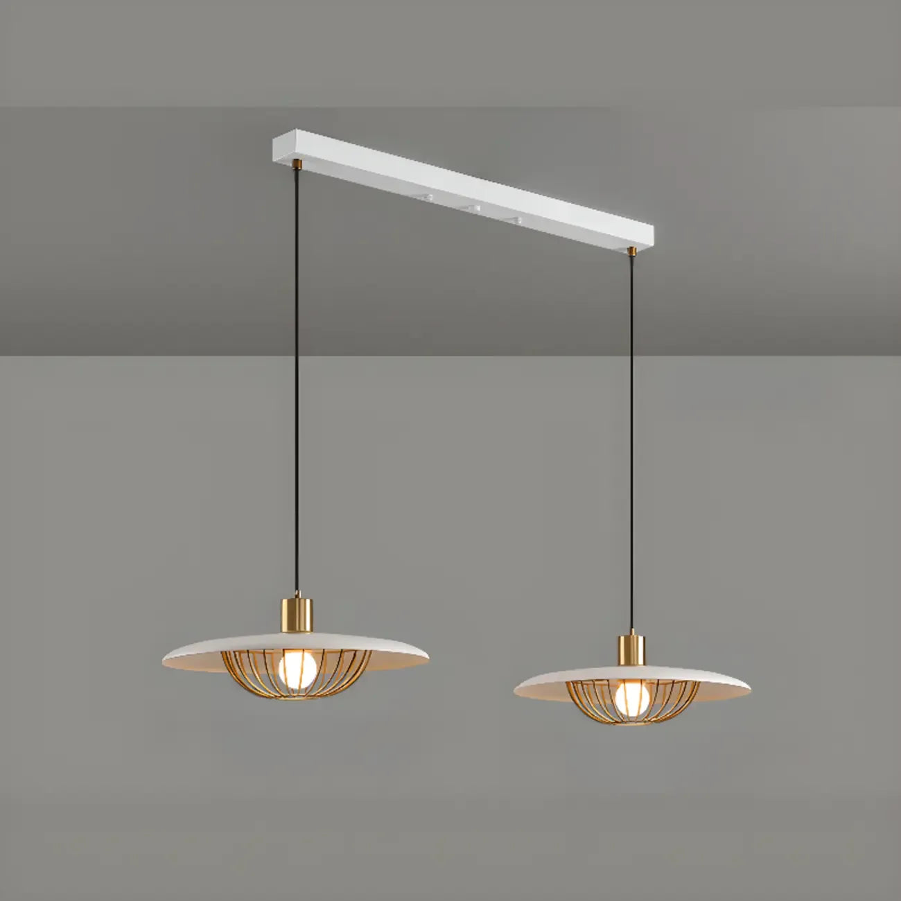 Modern Black Metal Island Pendant Light for Kitchen