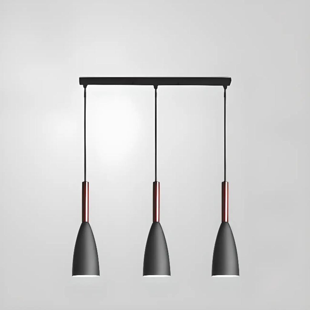 Modern Black Metal Rhombus Island Pendant Light for Kitchen