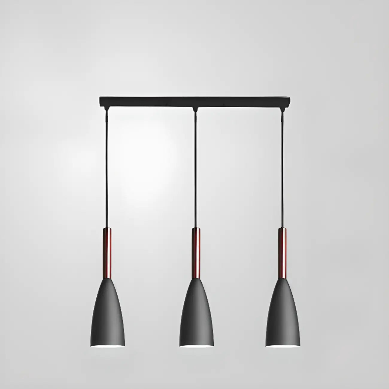 Modern Black Metal Rhombus Island Pendant Light for Kitchen