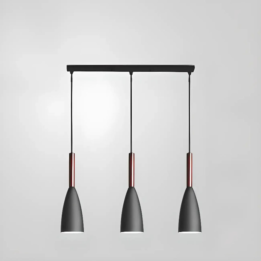 Modern Black Metal Rhombus Island Pendant Light for Kitchen
