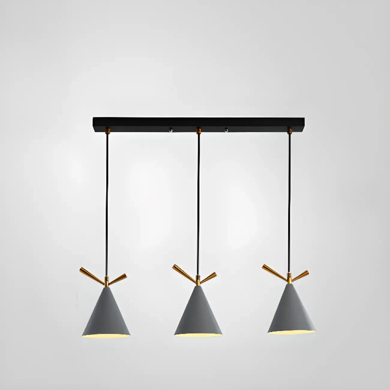 Modern Black Metal Rhombus Island Pendant Light for Kitchen
