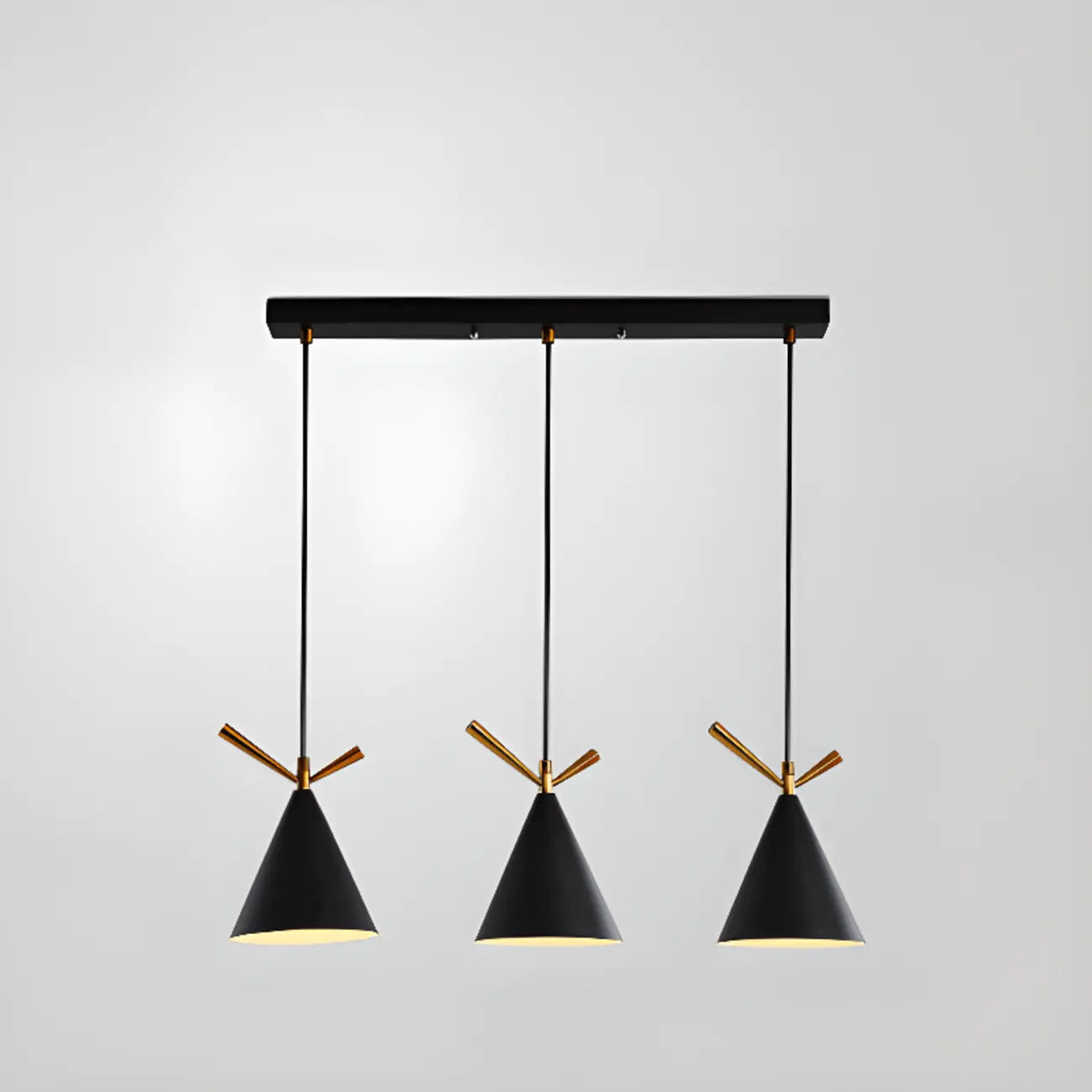 Modern Black Metal Rhombus Island Pendant Light for Kitchen