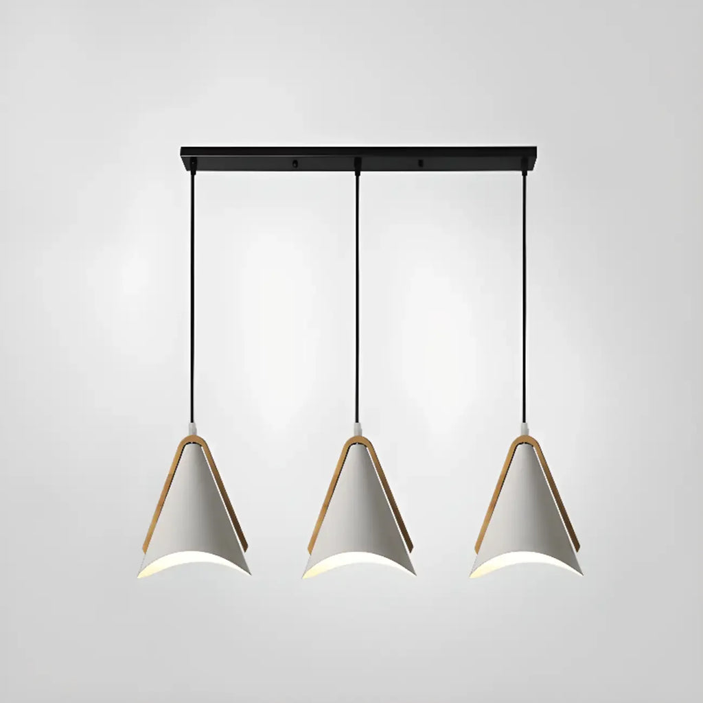 Modern Black Metal Rhombus Island Pendant Light for Kitchen