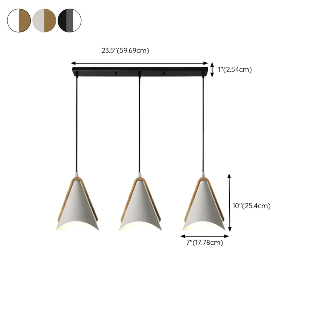 Modern Black Metal Rhombus Island Pendant Light for Kitchen