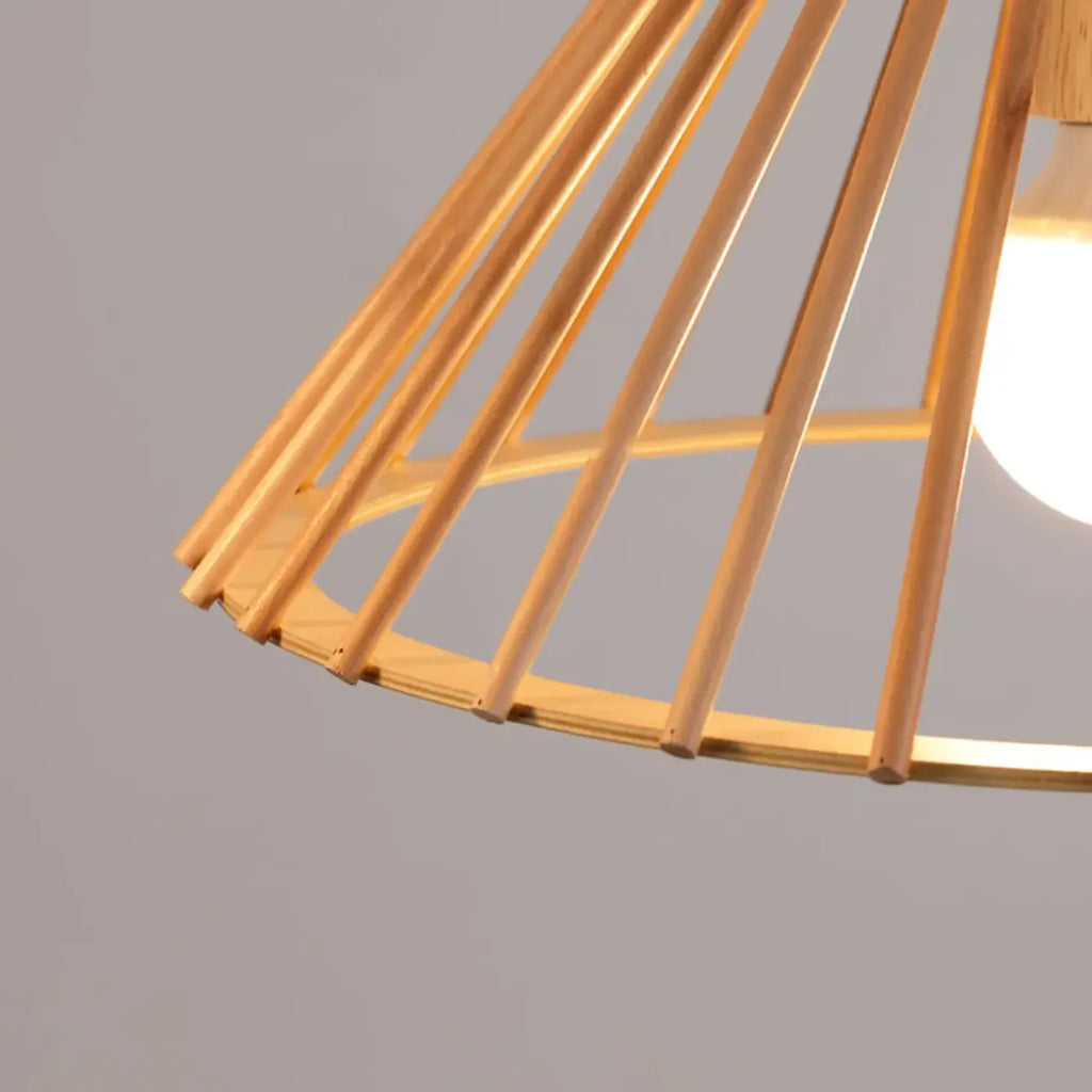 2-Light Modern Wood Island Pendant Light for Kitchen