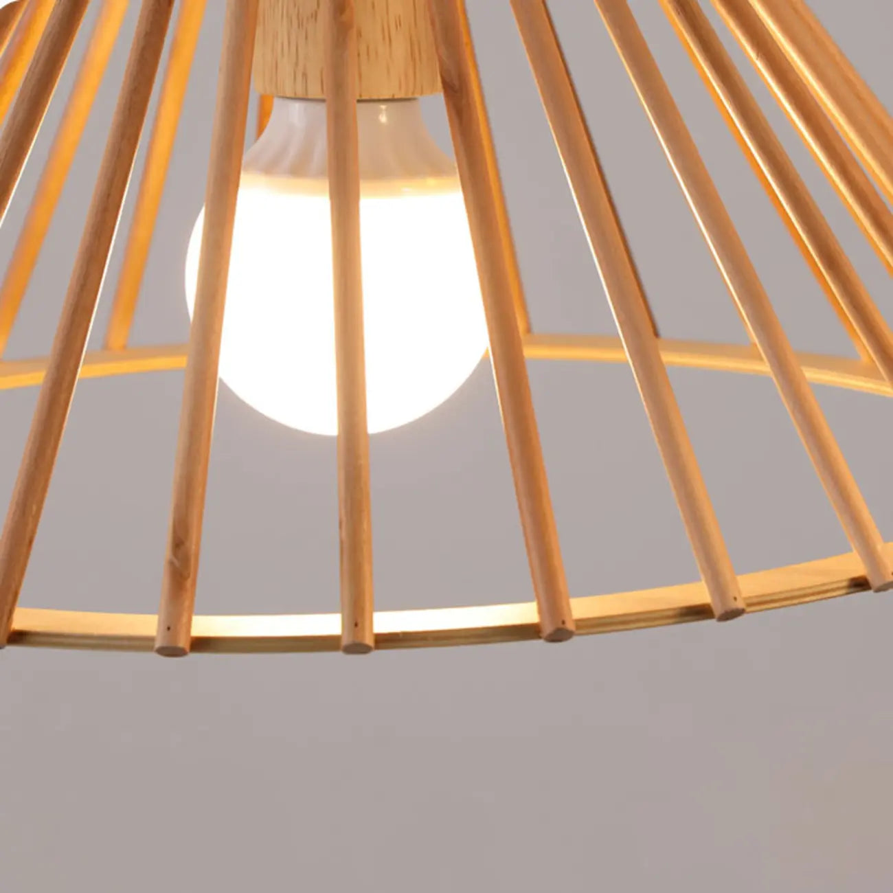 2-Light Modern Wood Island Pendant Light for Kitchen