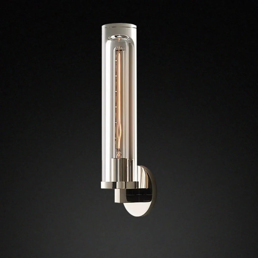 Mini Metal Crystal Cylinder Modern Wall Sconce Light
