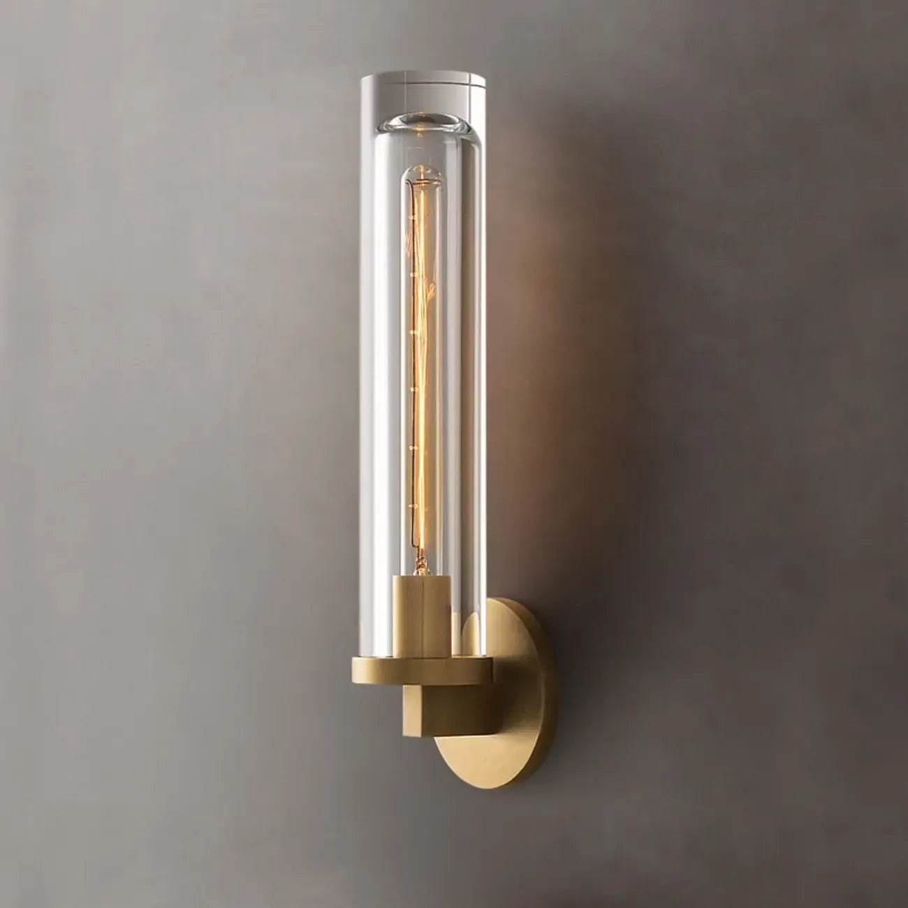 Mini Metal Crystal Cylinder Modern Wall Sconce Light
