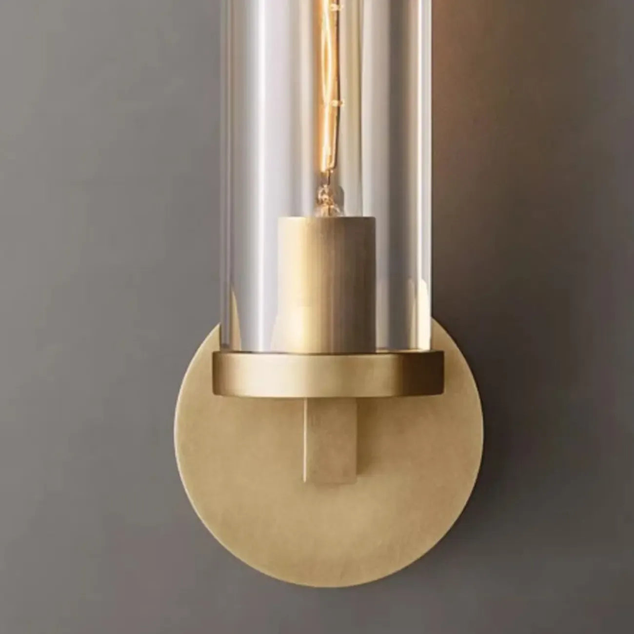 Mini Metal Crystal Cylinder Modern Wall Sconce Light