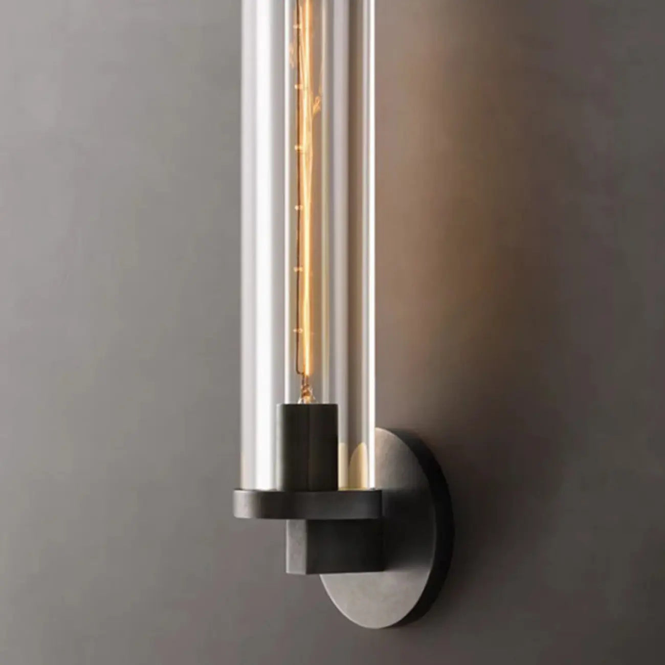 Mini Metal Crystal Cylinder Modern Wall Sconce Light