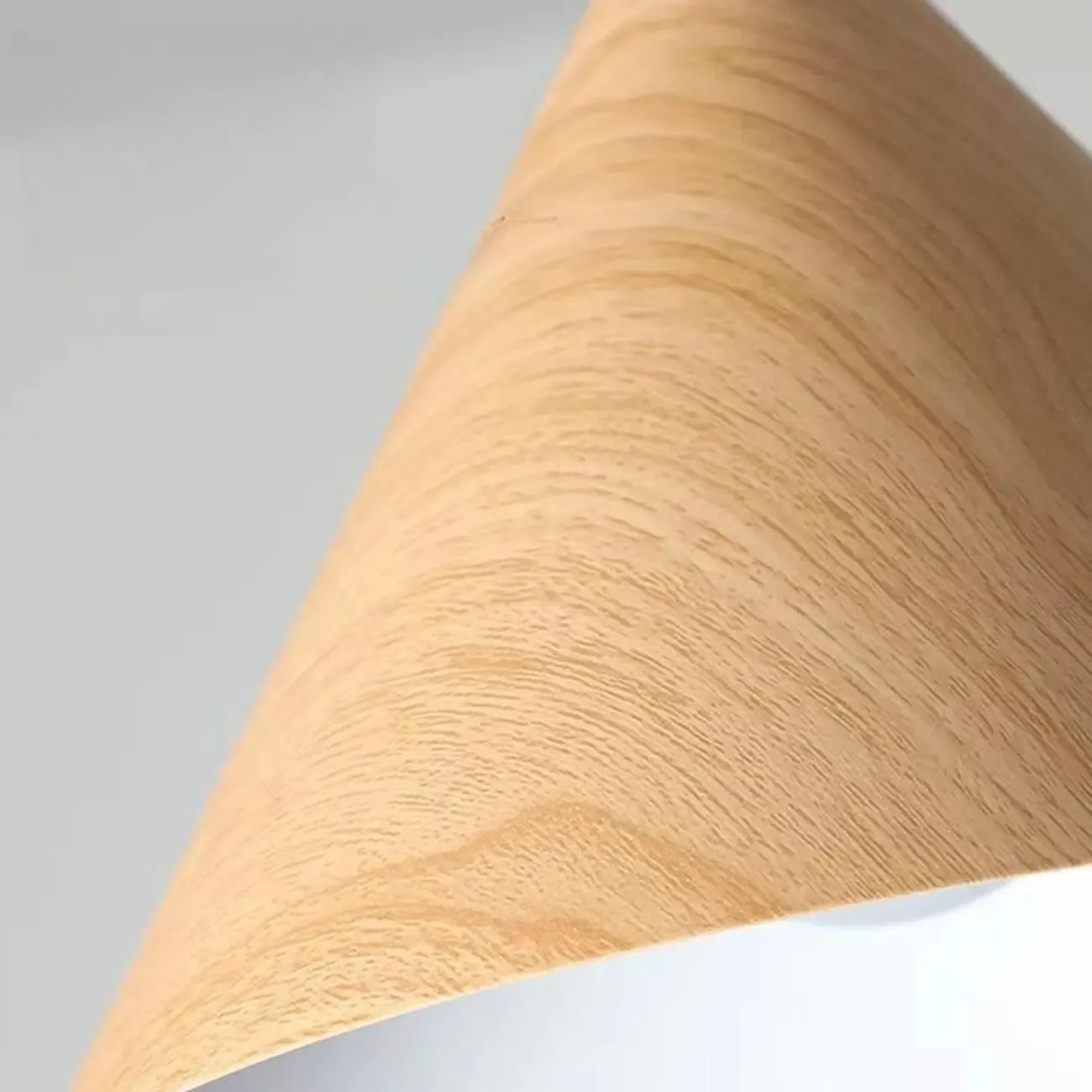 Modern Wood Color Cone Metal Island Pendant Light for Kitchen