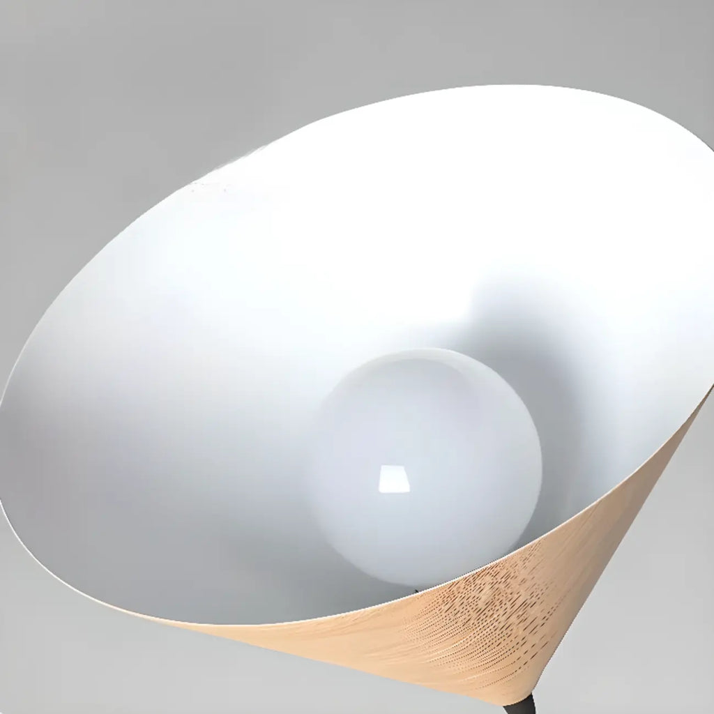 Modern Wood Color Cone Metal Island Pendant Light for Kitchen