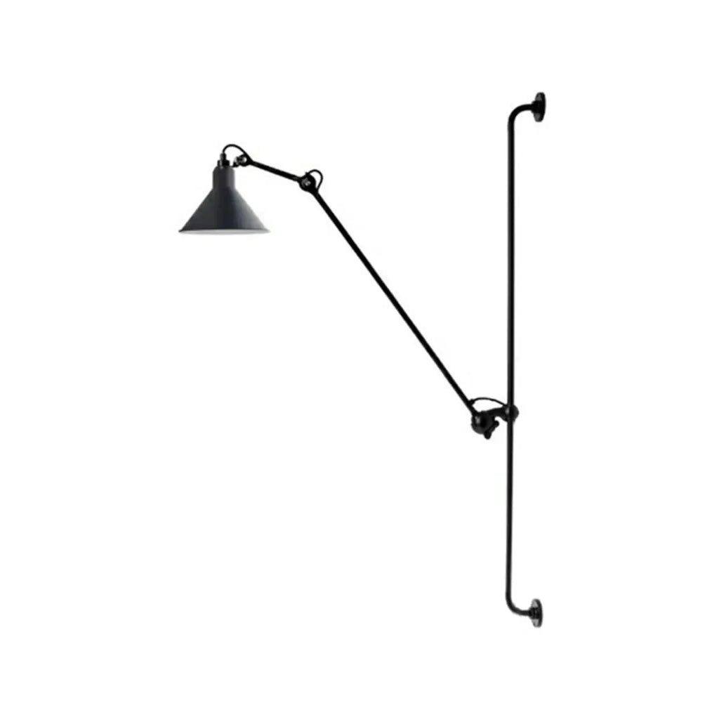 Industrial Cone-Shaped Swing Arm Wall Light for Bedroom