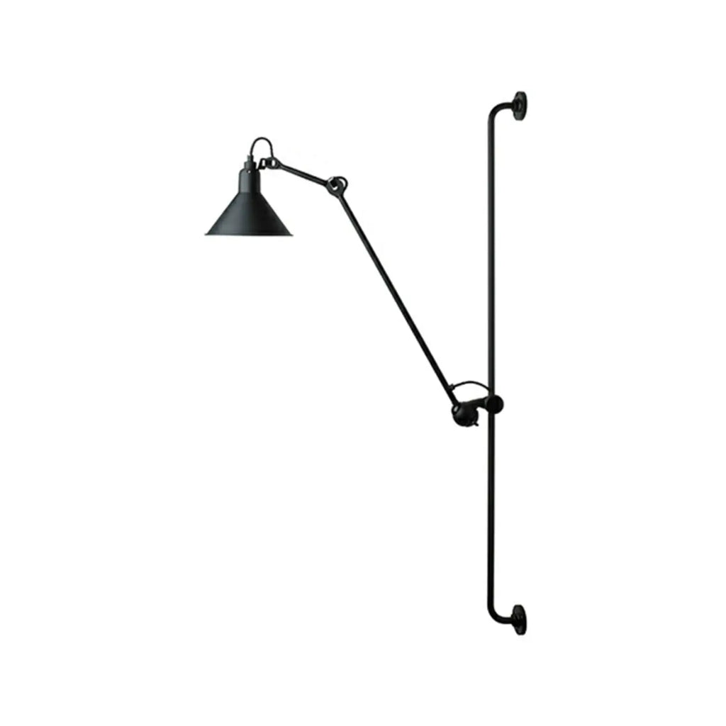 Industrial Cone-Shaped Swing Arm Wall Light for Bedroom