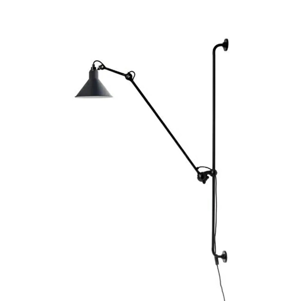 Industrial Cone-Shaped Swing Arm Wall Light for Bedroom