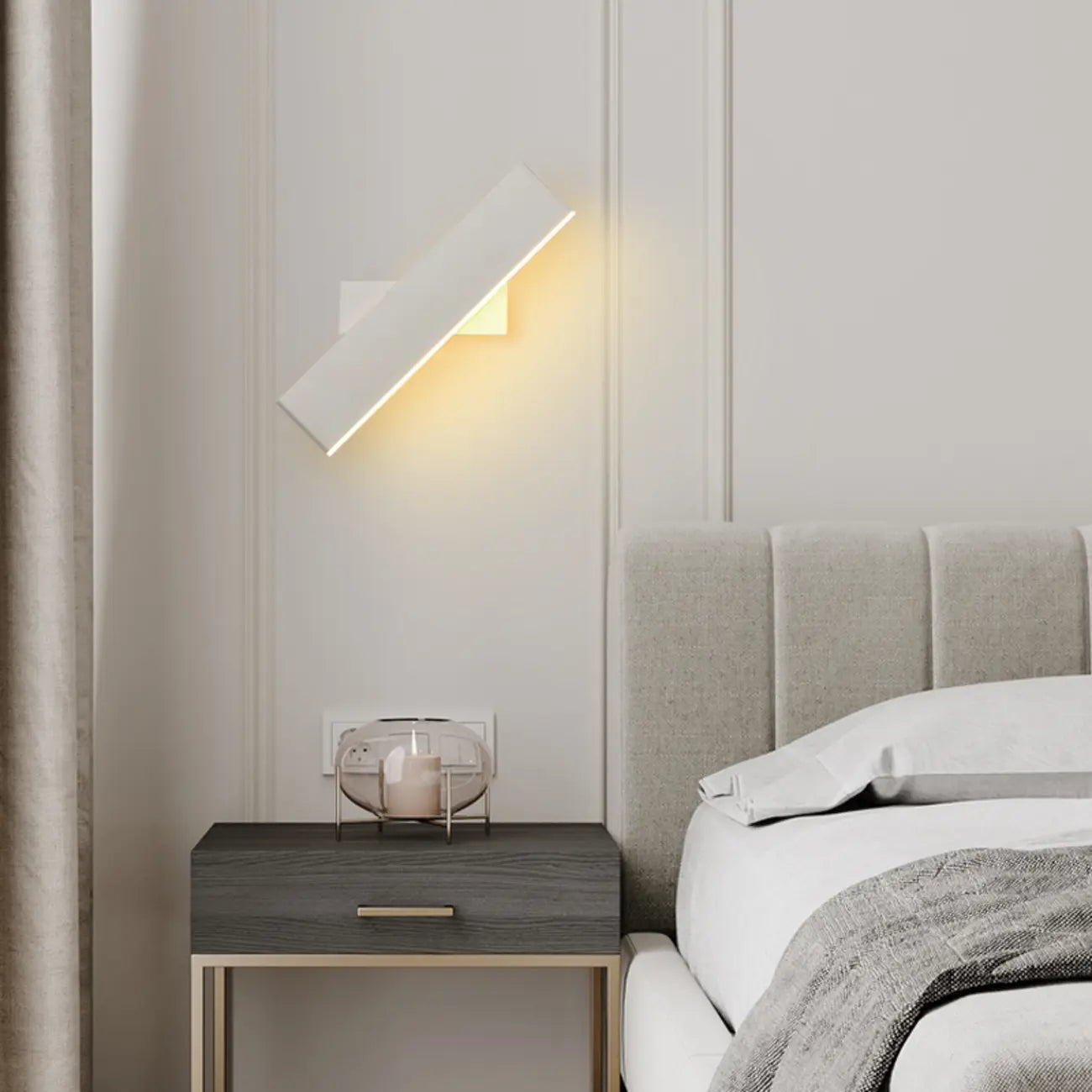 Modern Simple Linear Third Gear Adjustable Wall Sconce