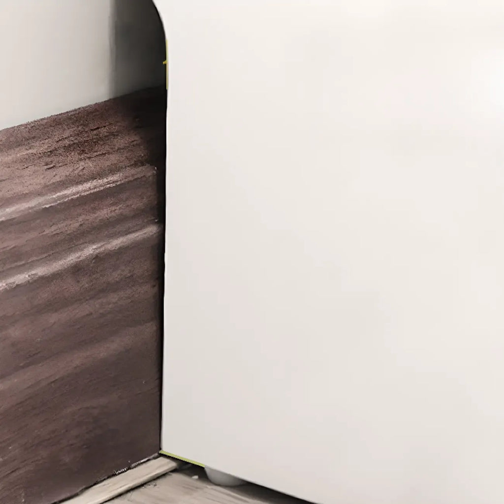 Hallway White Tall Wood Drop-Front Shoe Storage