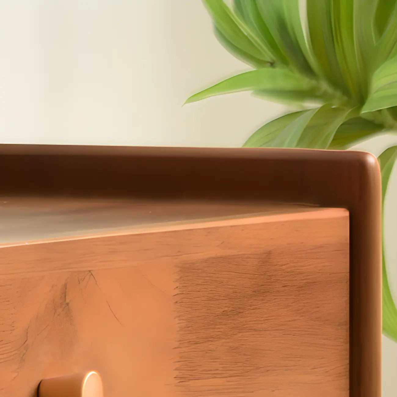 87 Living Room Walnut Wood TV Stand with Adjustable Shelves