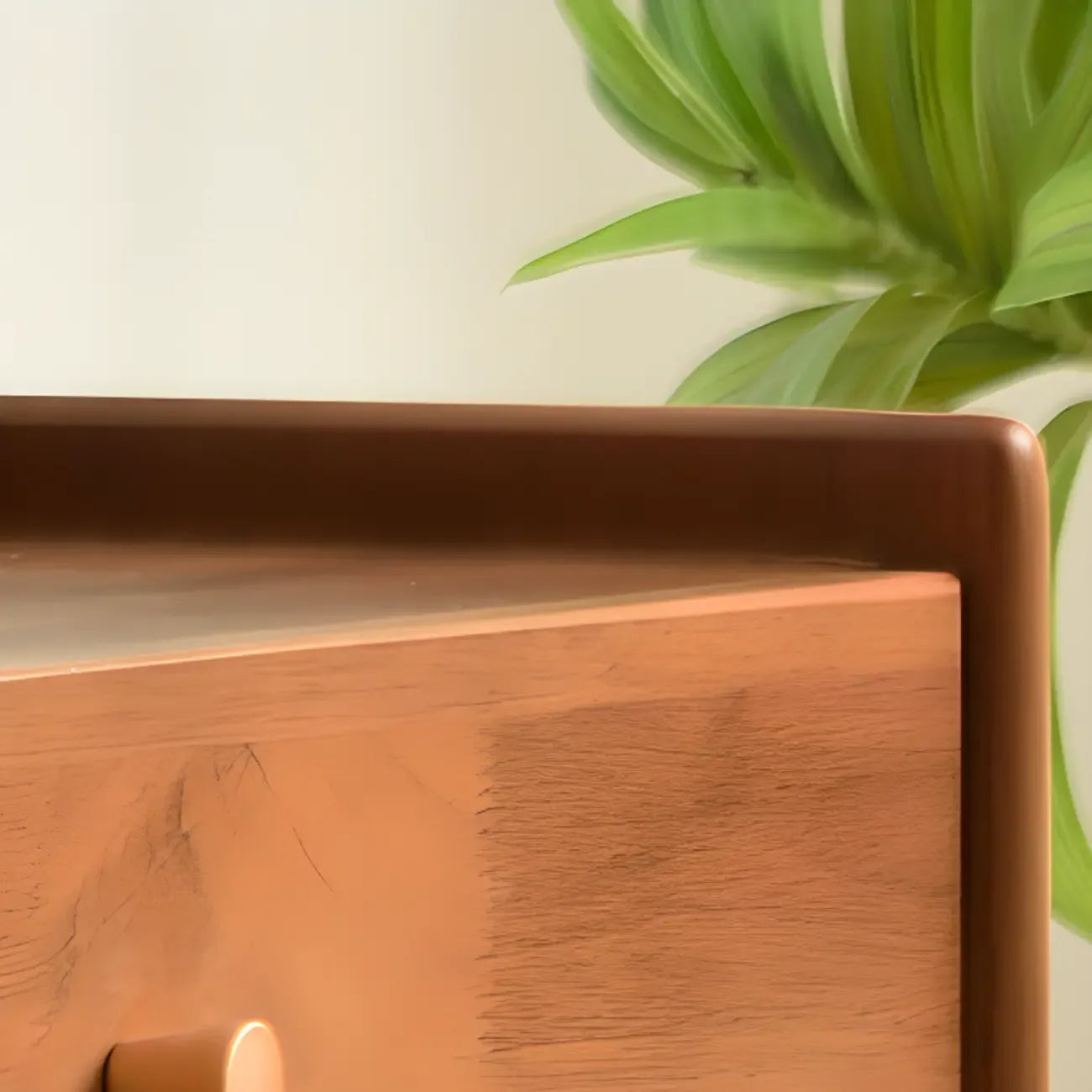 87 Living Room Walnut Wood TV Stand with Adjustable Shelves