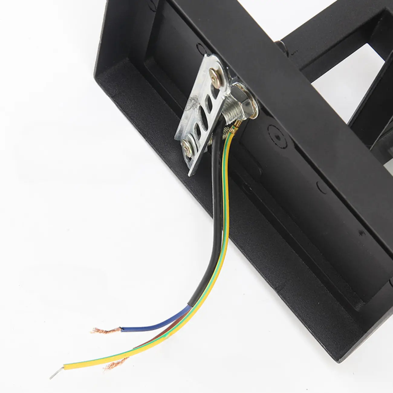 Modern Outdoor Wall Light Metal Black Geometric Glass Shade