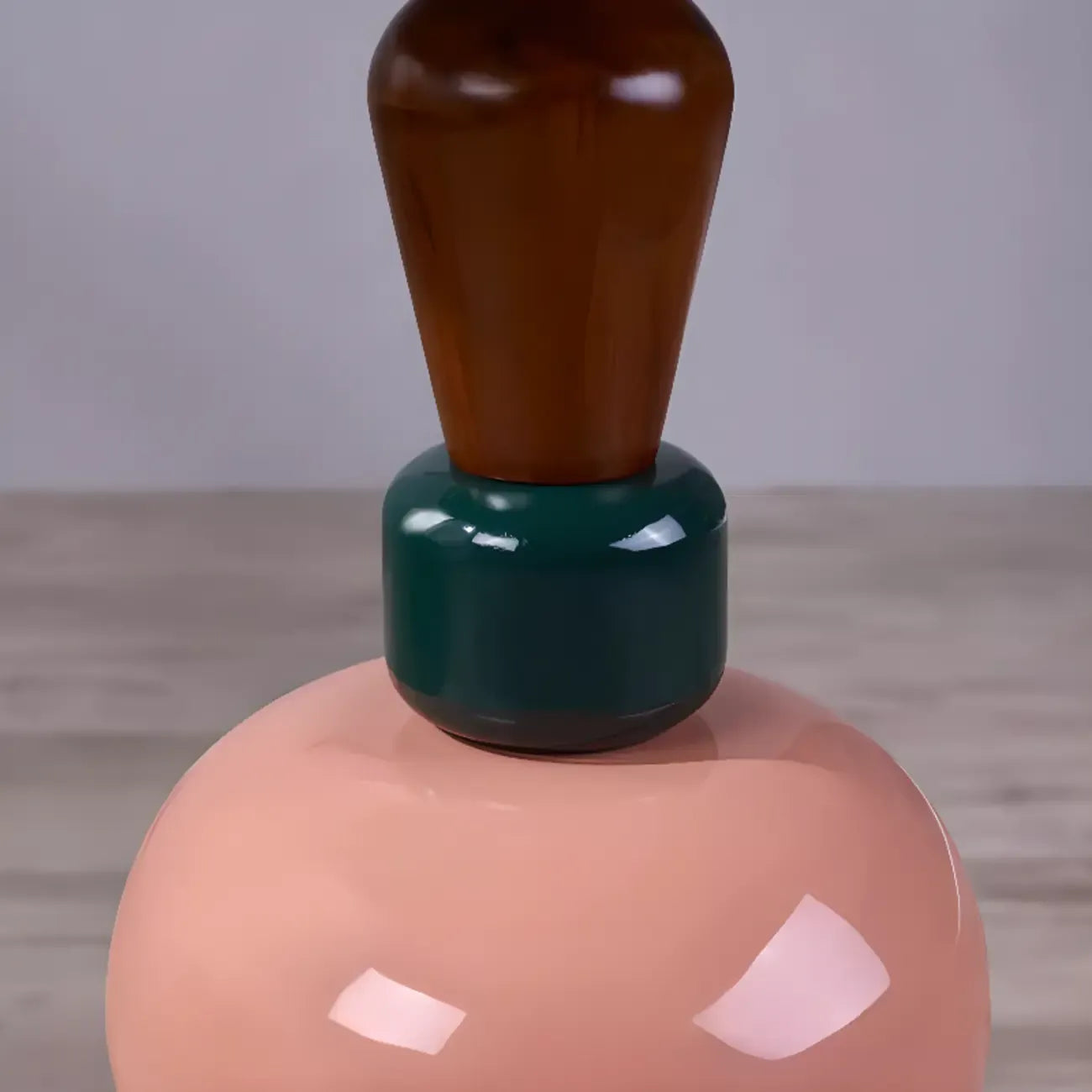 Round Wood Black Chairside Table with Pedestal Base