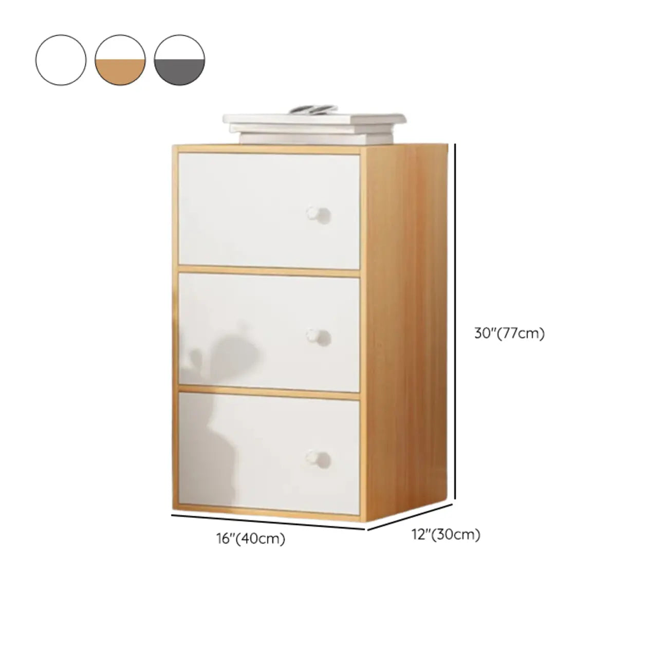 Minimalist Wooden Space-saving Storage Cabinet for Bedroom