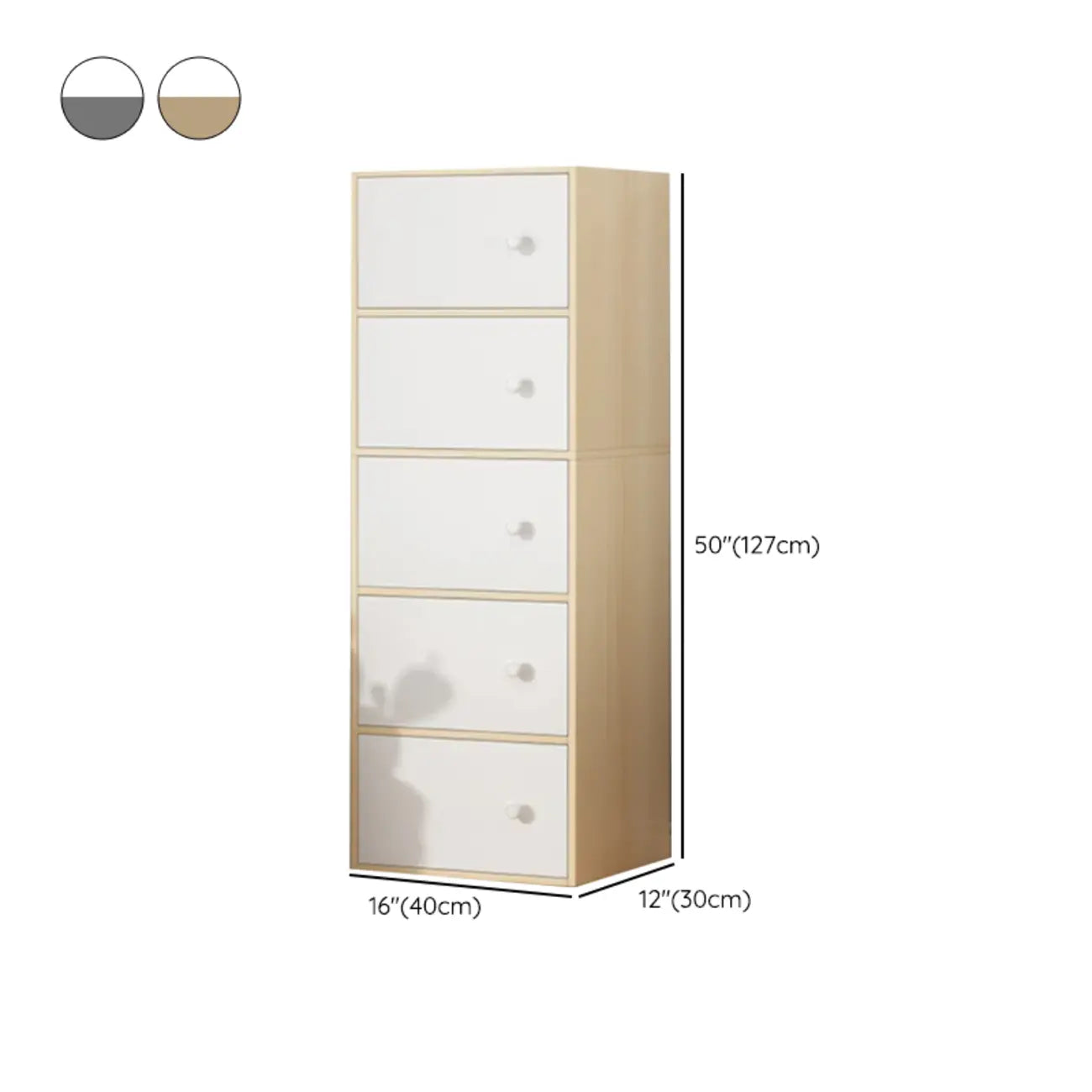 Minimalist Wooden Space-saving Storage Cabinet for Bedroom