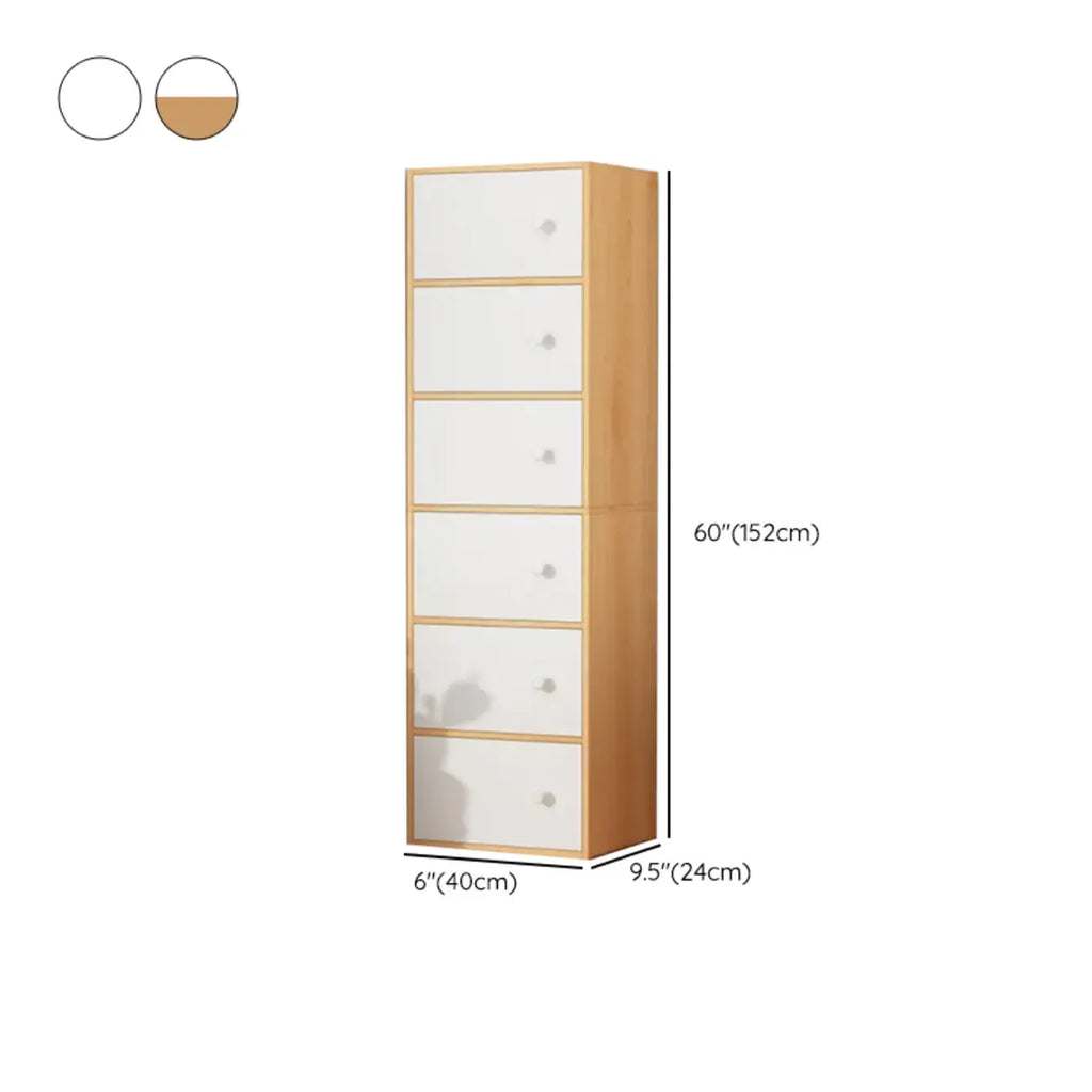 Minimalist Wooden Space-saving Storage Cabinet for Bedroom