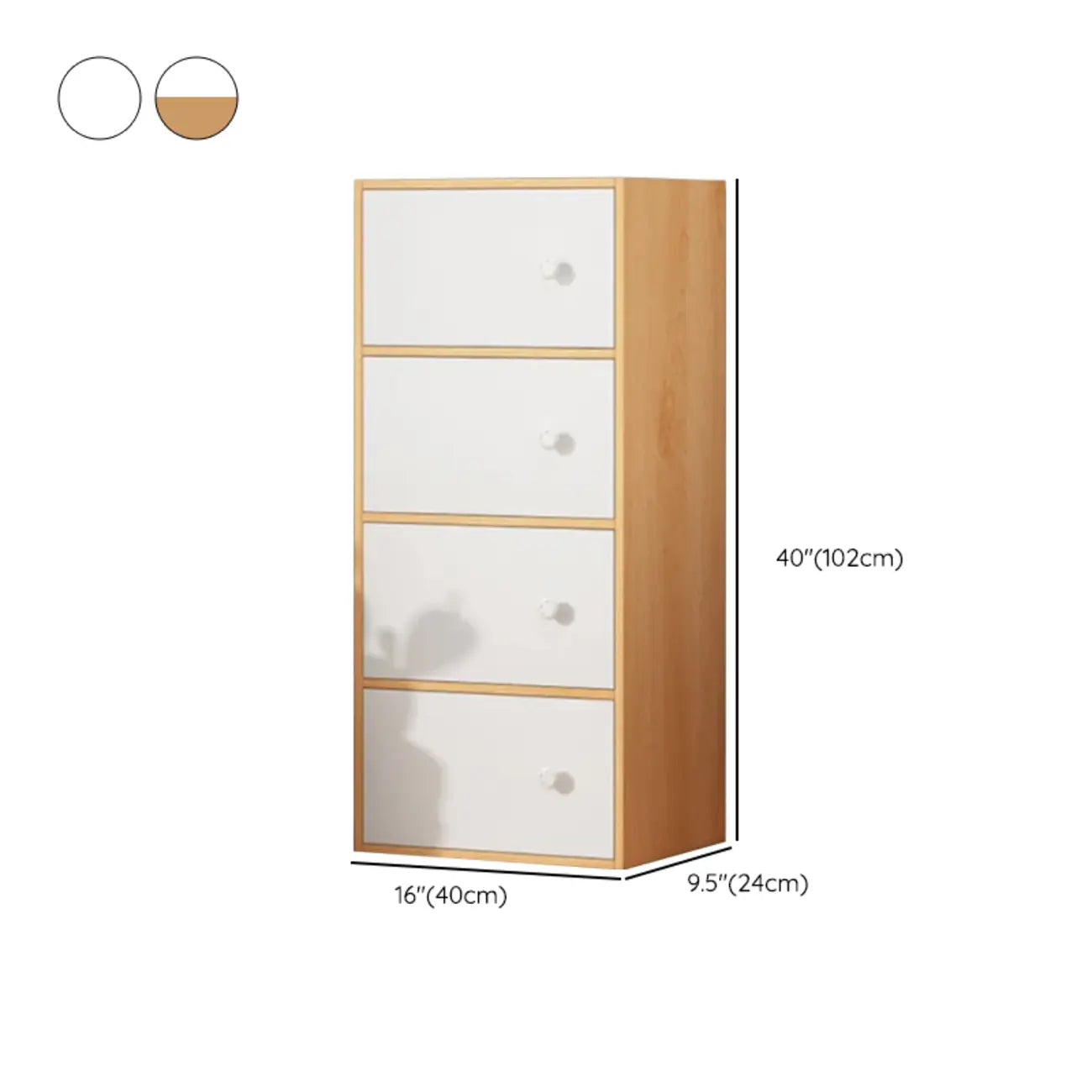 Minimalist Wooden Space-saving Storage Cabinet for Bedroom