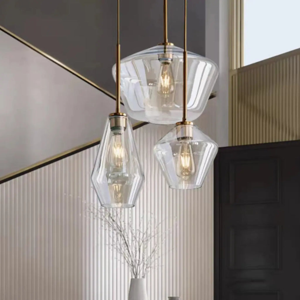 Modern Glass Pendant Lighting for Kitchen Island