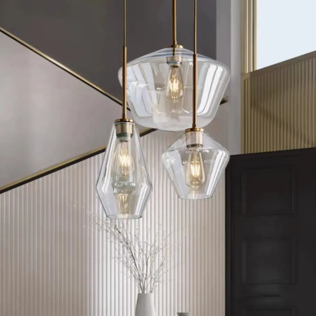 Modern Glass Pendant Lighting for Kitchen Island