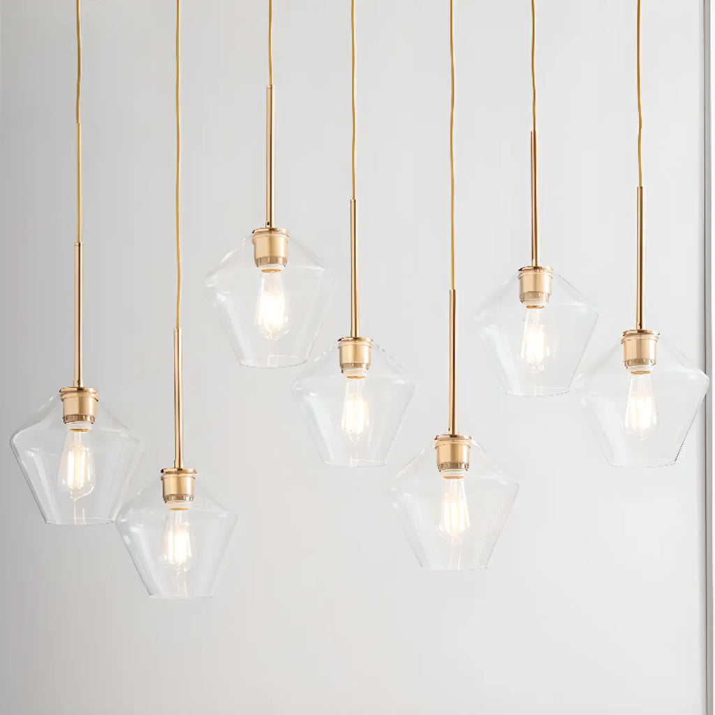 Modern Glass Pendant Lighting for Kitchen Island