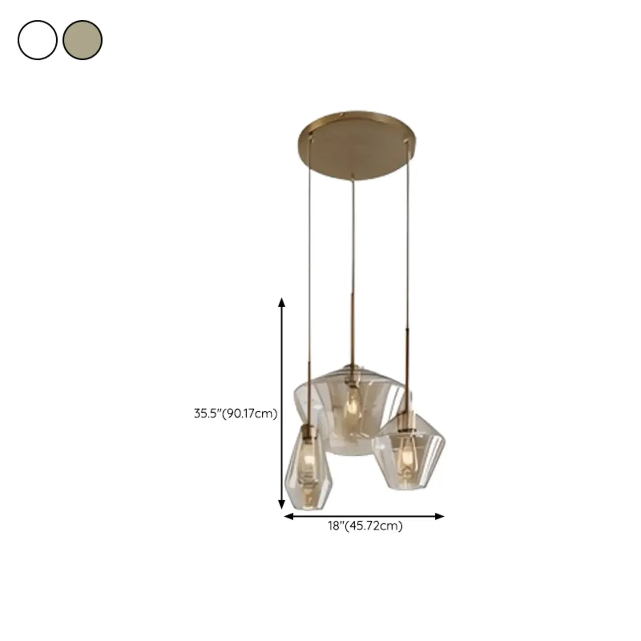 Modern Glass Pendant Lighting for Kitchen Island