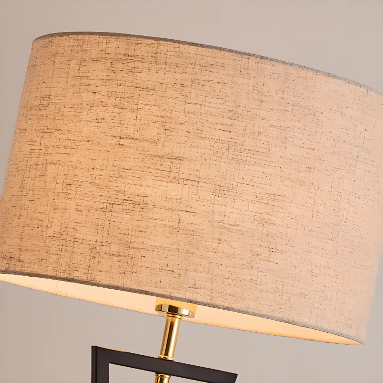 Traditional LED Floor Lamp with Fabric Shade for Living Room