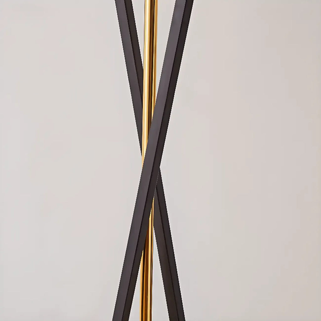 Traditional LED Floor Lamp with Fabric Shade for Living Room