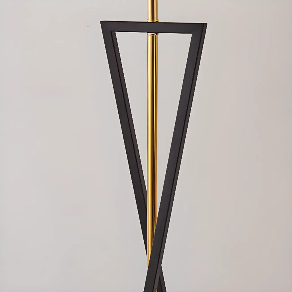 Traditional LED Floor Lamp with Fabric Shade for Living Room