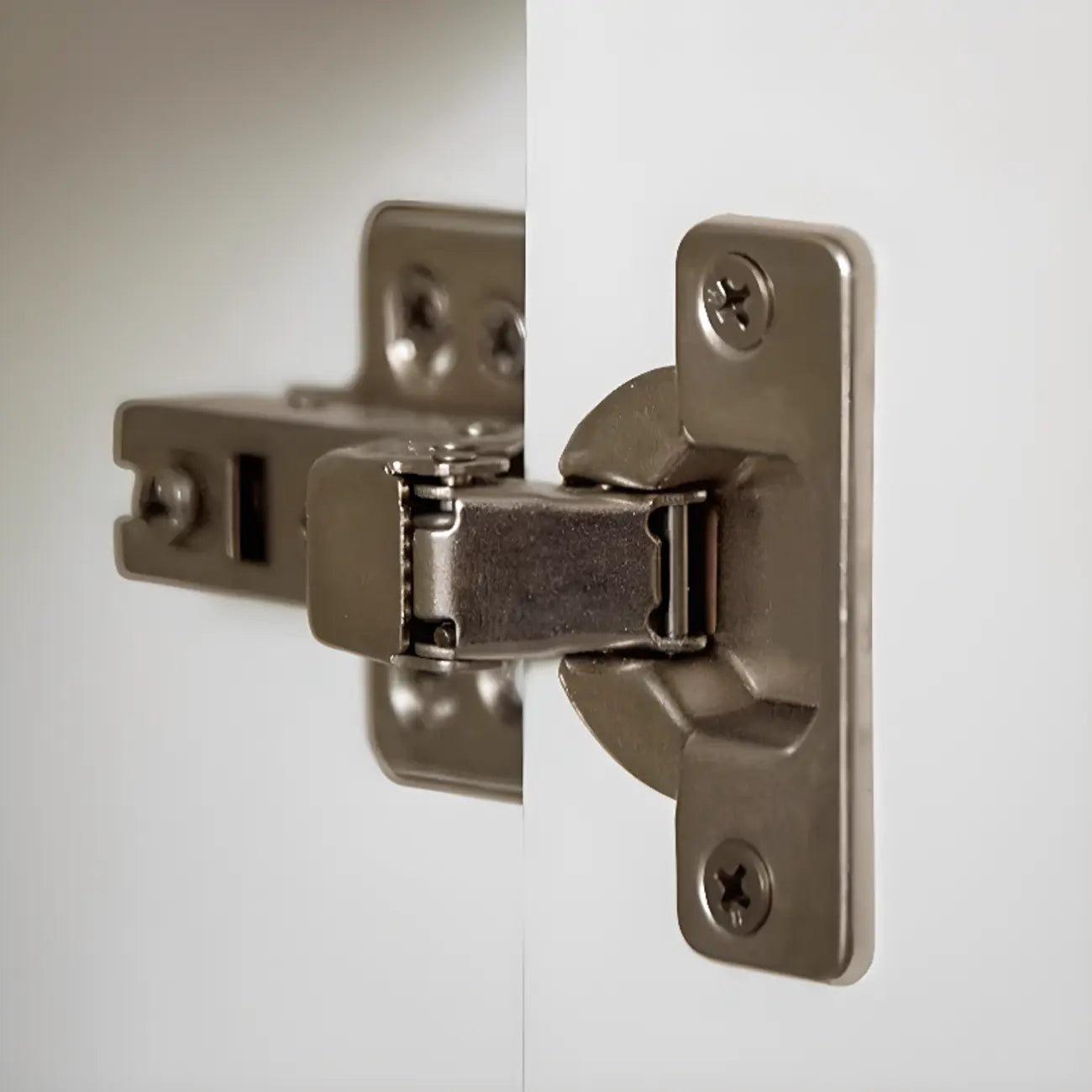 Modern Wooden Glass-panel White Utility Storage Cabinet