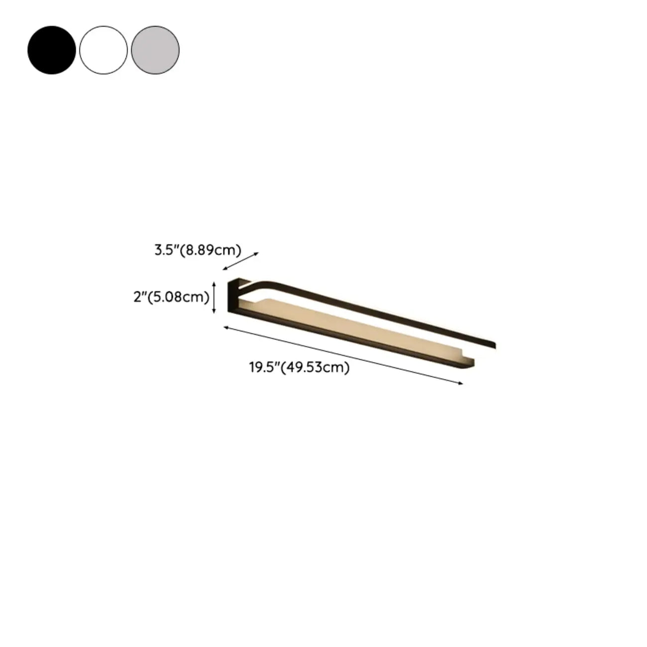 Modern Metal LED Bathroom Vanity Light Fixtures