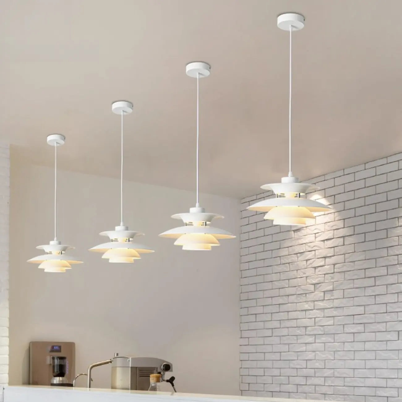 Modern Mini Tiered LED Pendant Light for Kitchen Island