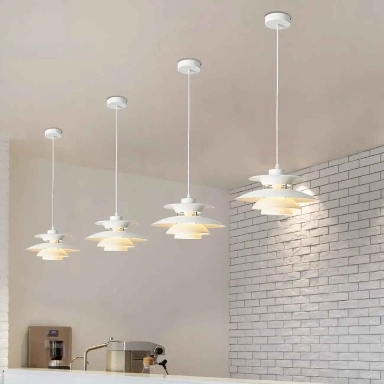 Modern Mini Tiered LED Pendant Light for Kitchen Island