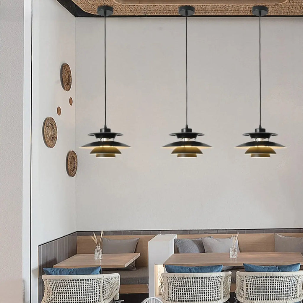 Modern Mini Tiered LED Pendant Light for Kitchen Island