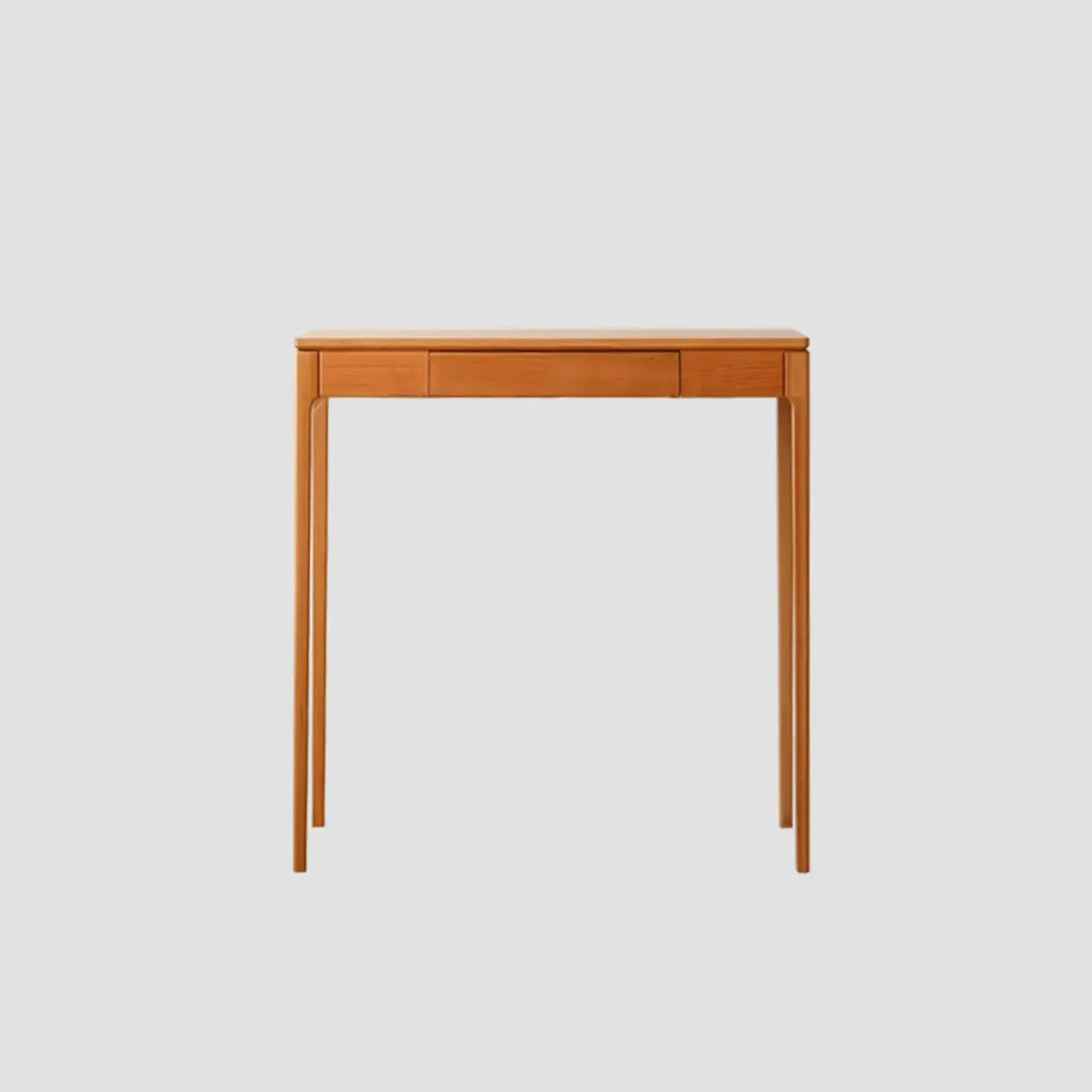 Rectangular Cherry Wood 2 Drawers Console Table