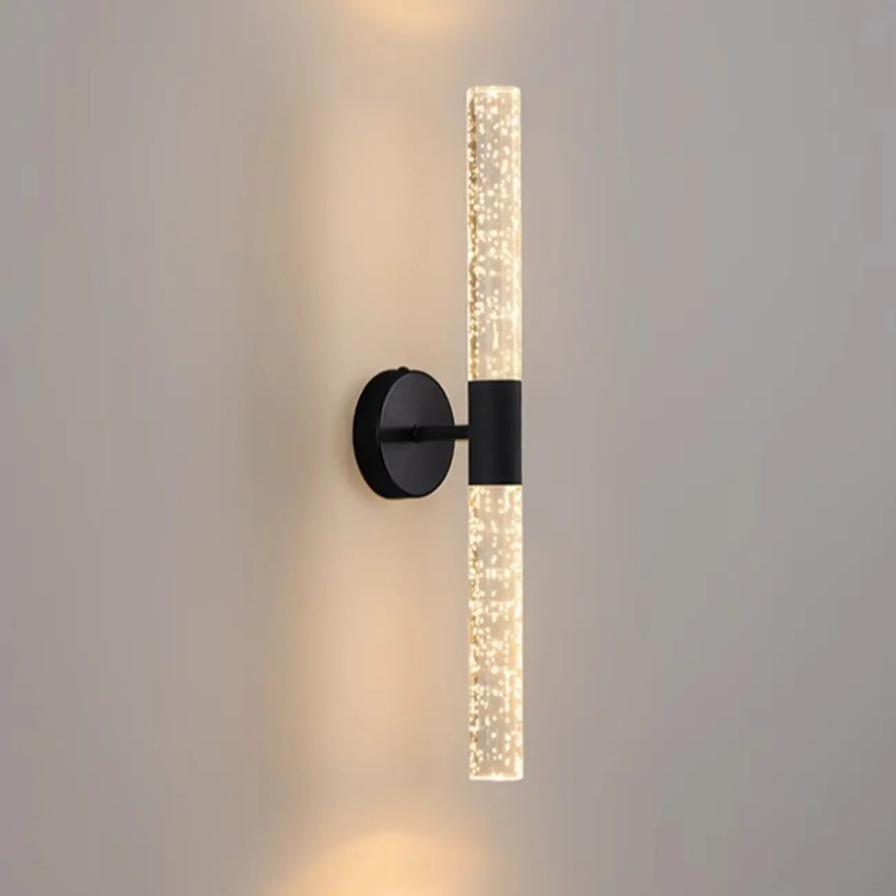 Modern 2-Light Acrylic Dreamy Cylinder Wall Sconce