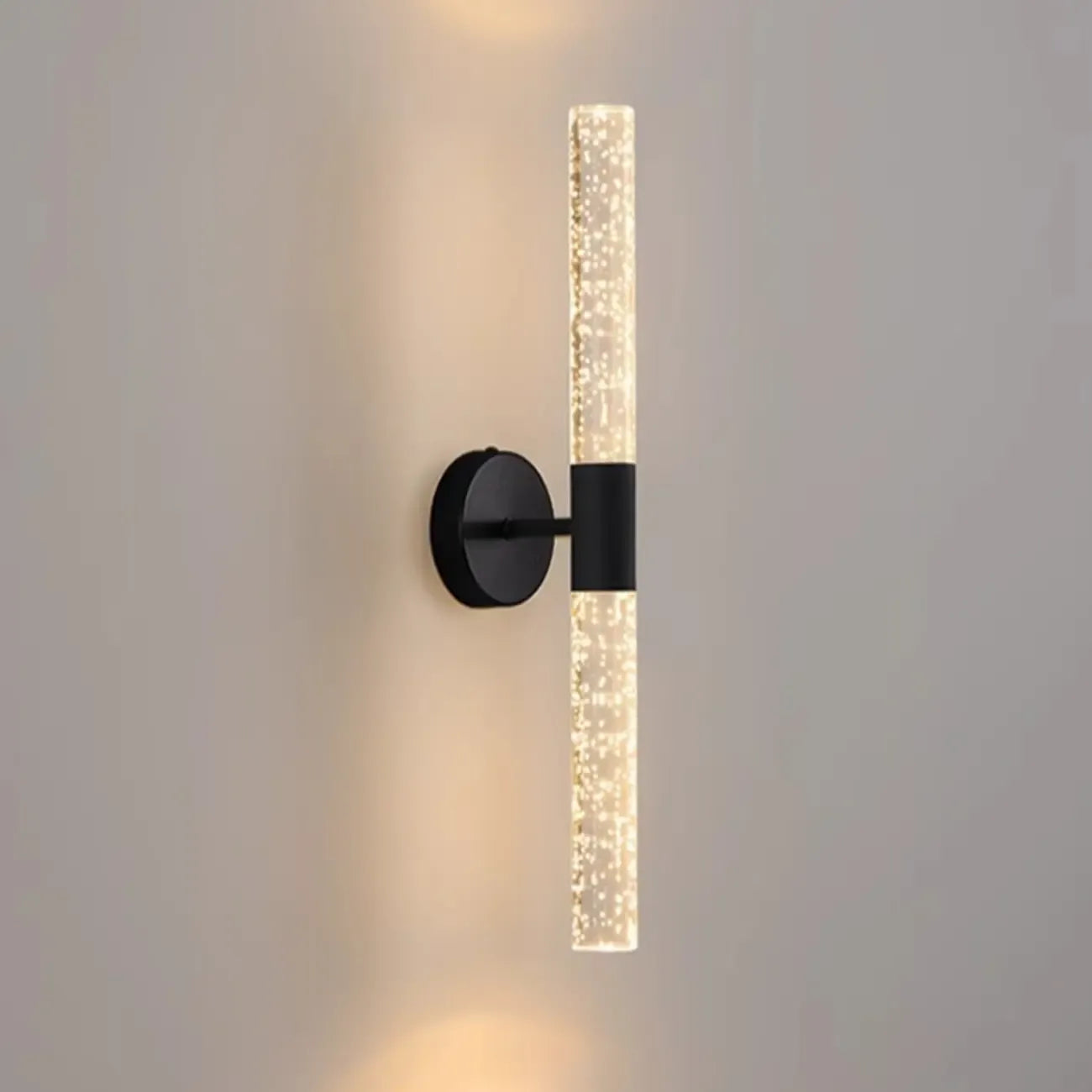 Modern 2-Light Acrylic Dreamy Cylinder Wall Sconce