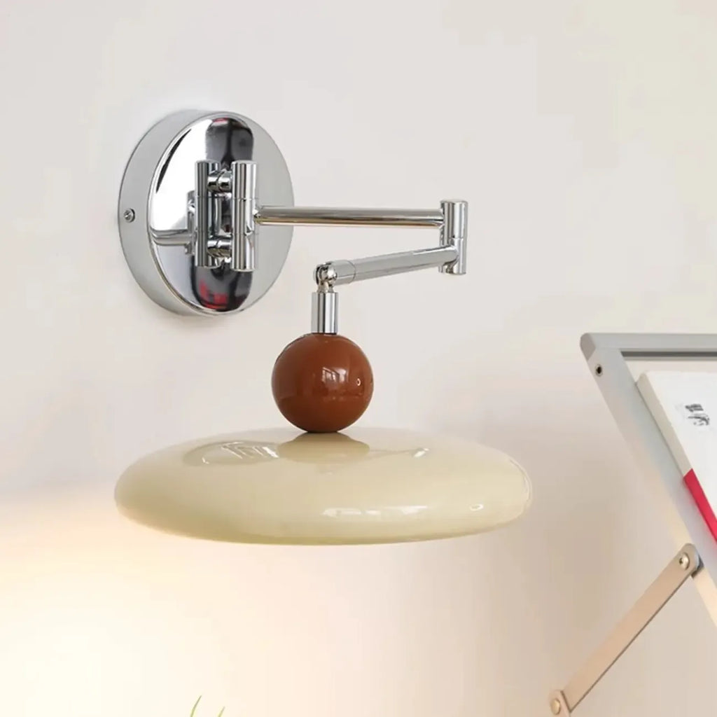 Dimmable Swing Arm LED Wall Light for Bedroom Decor