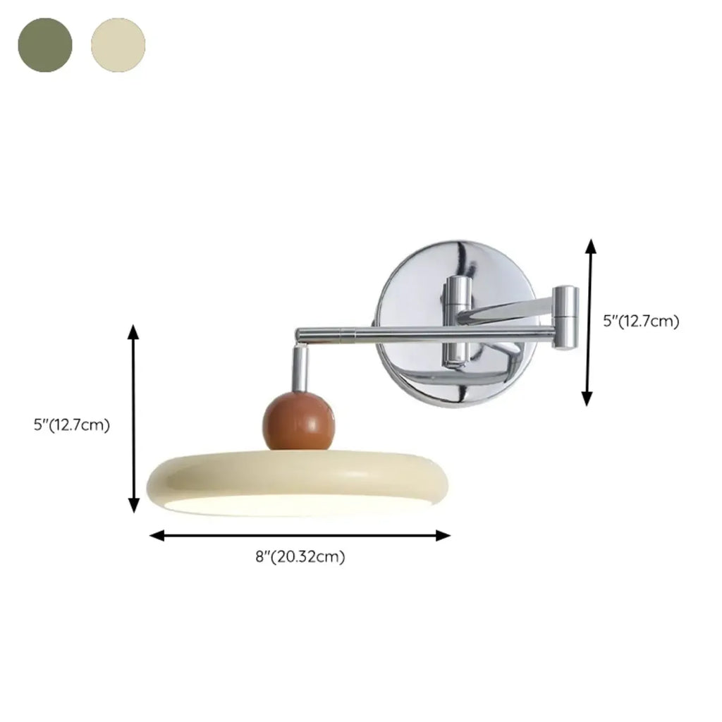 Dimmable Swing Arm LED Wall Light for Bedroom Decor