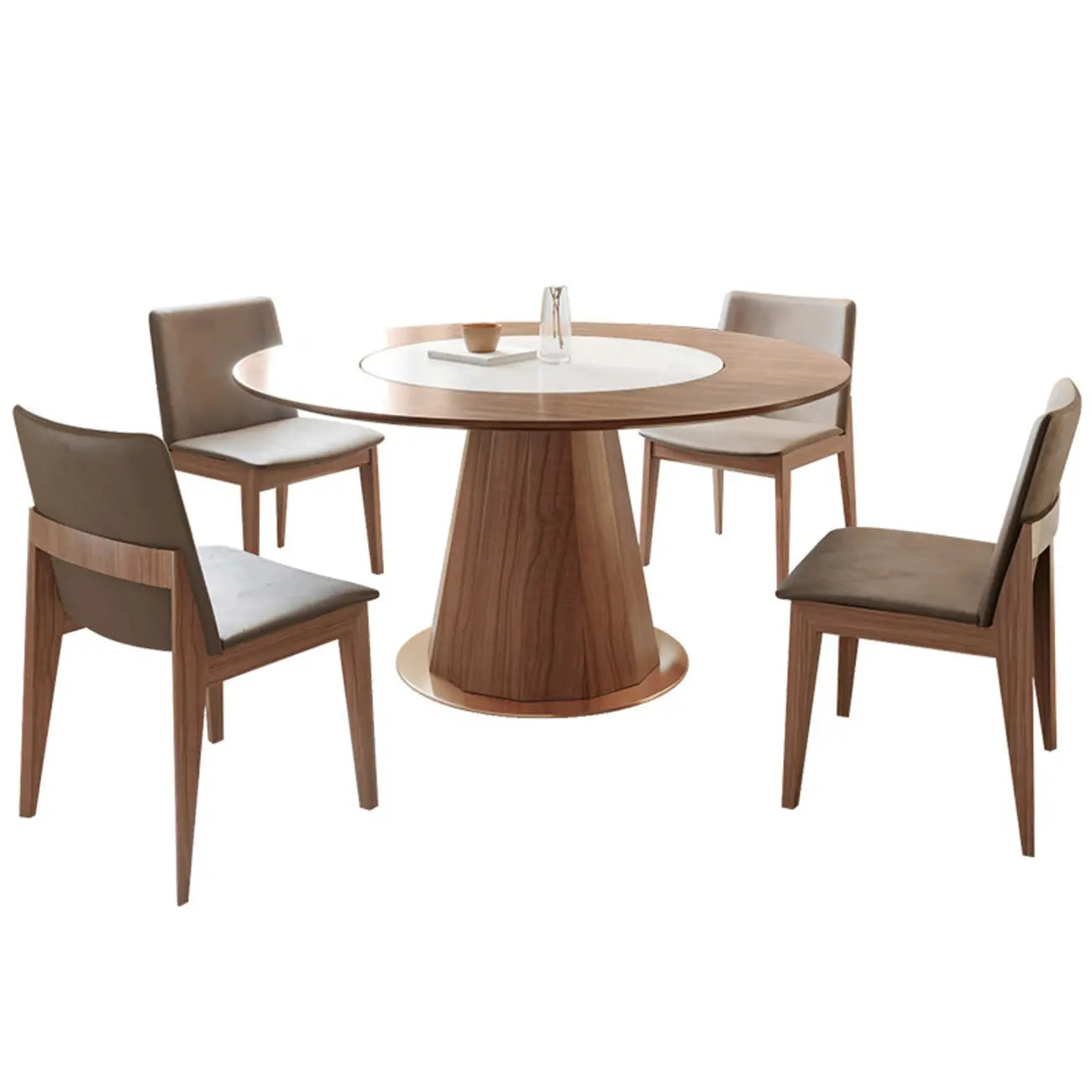 Modern Wood Round Dining Table