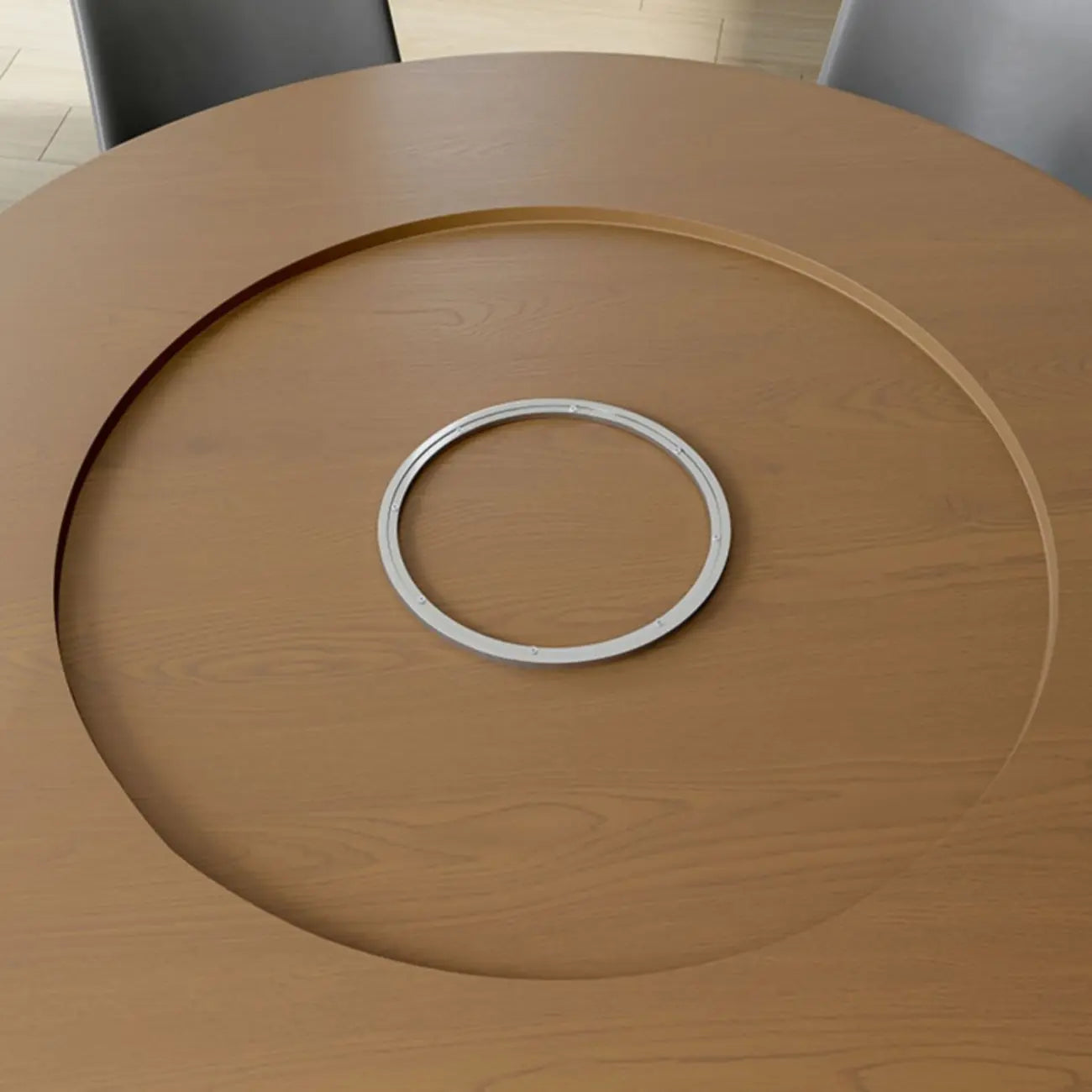Modern Wood Round Dining Table