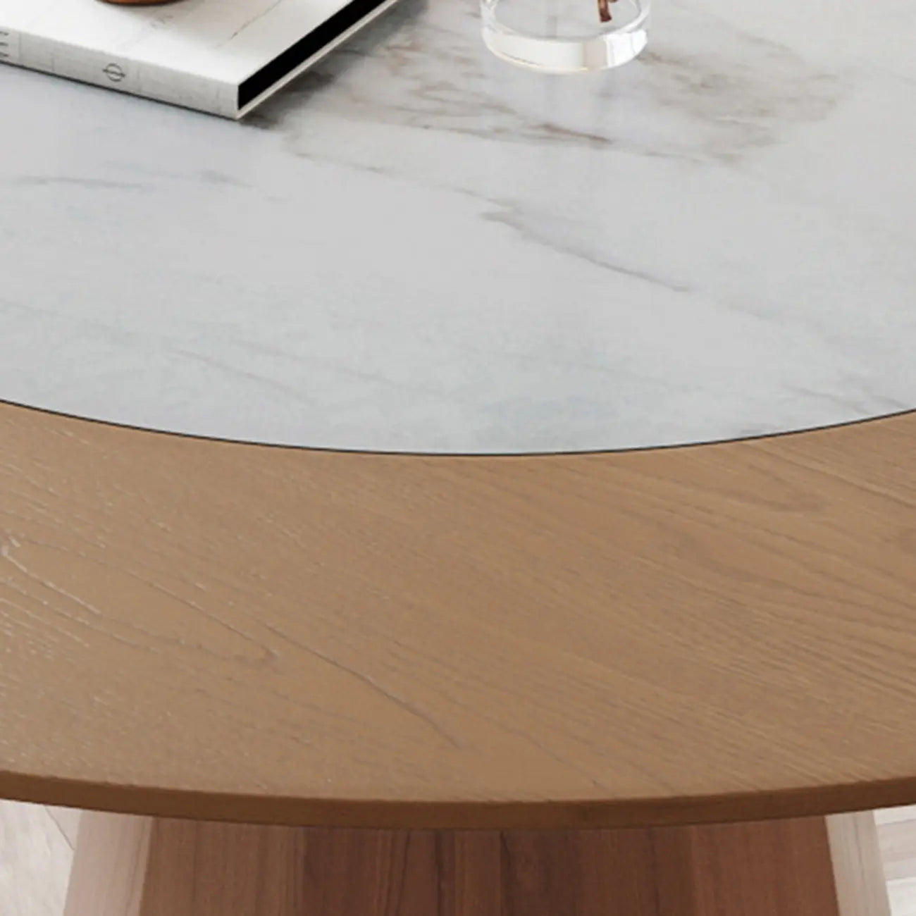 Modern Wood Round Dining Table