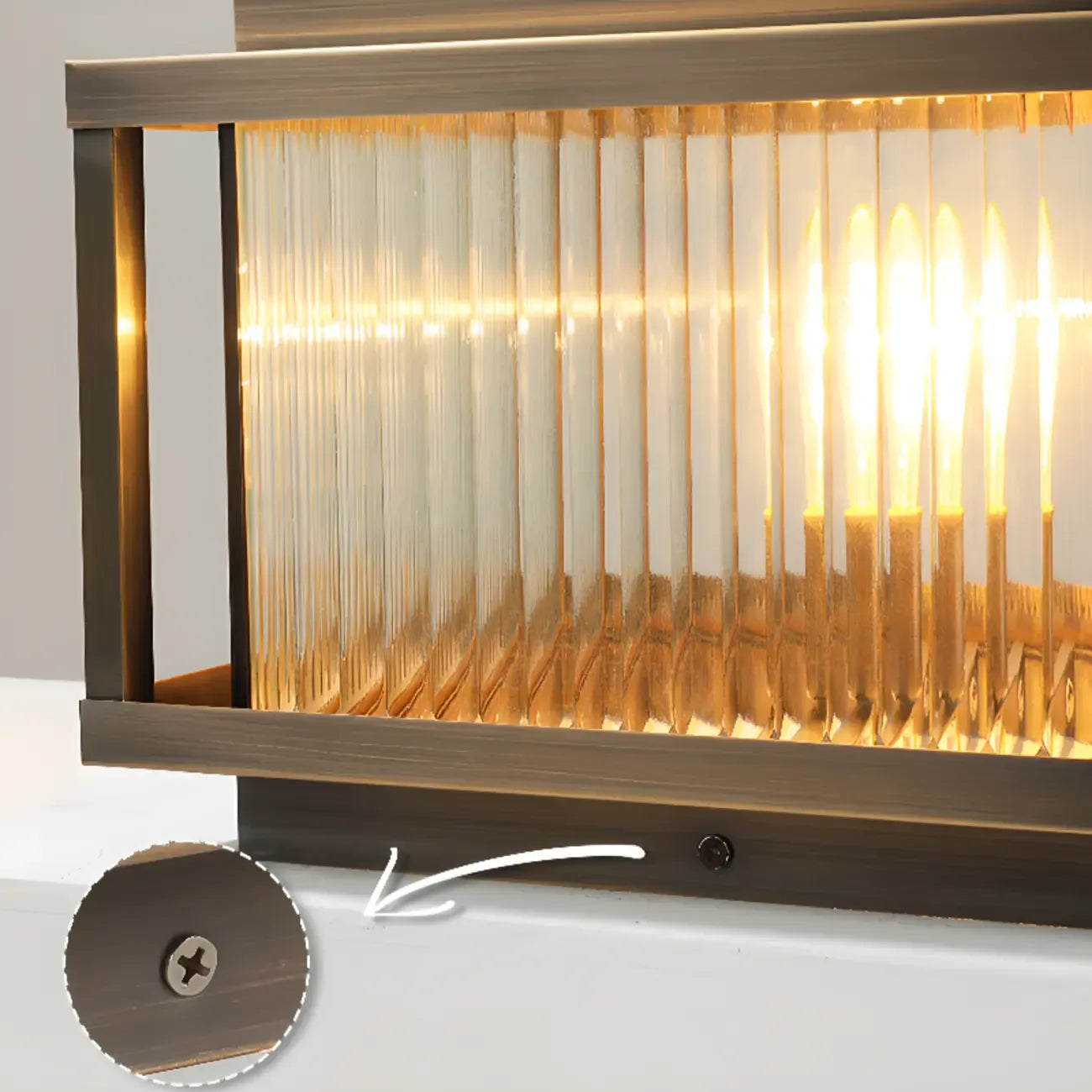 Rustic Bronze Metal Square Solar Outdoor Post Lights